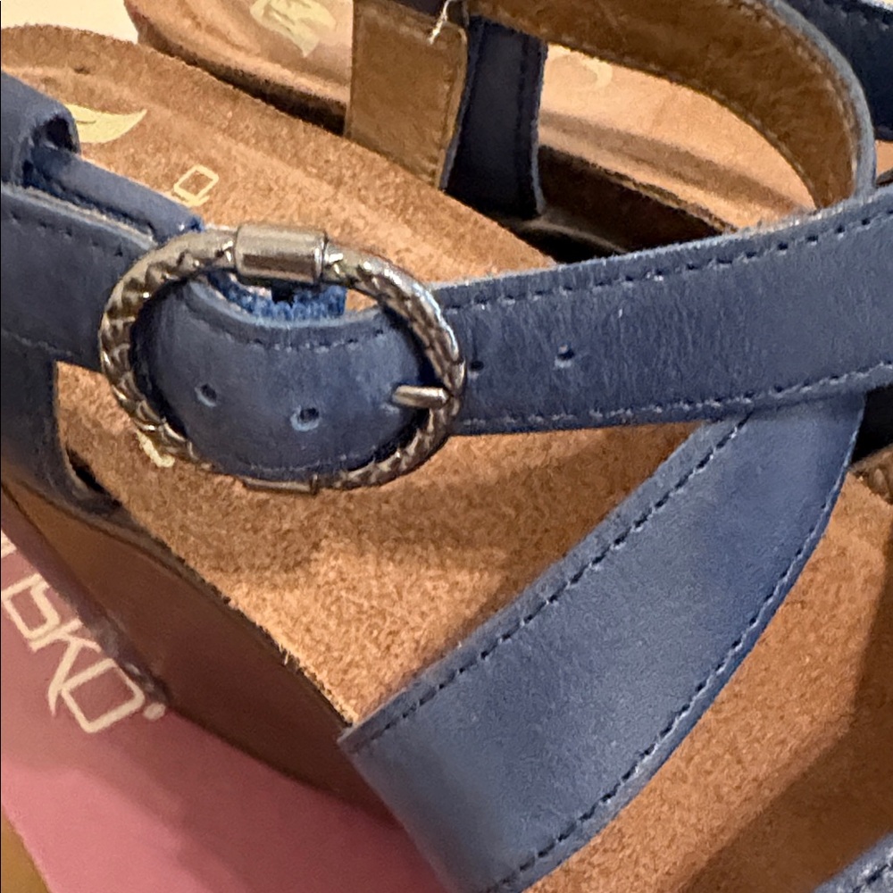 Dansko Women's Blue Strappy Sandals - Picture 9 of 11